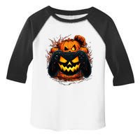 Halloween Gamer Gaming Pumpkin Halloween Costume Toddler Fine Jersey T-Shirt