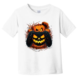 Halloween Gamer Gaming Pumpkin Halloween Costume Toddler T-Shirt