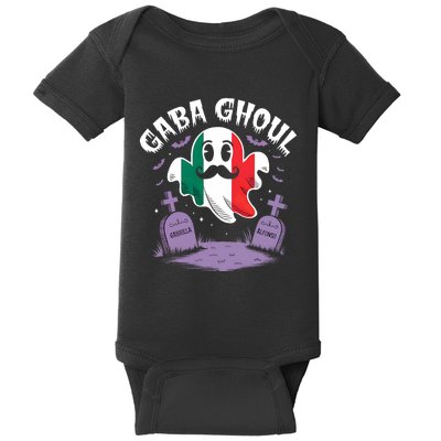 Halloween Graveyard Gaba Ghoul Ghost Funny Italian Gabagool Baby Bodysuit