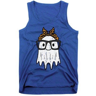 Halloween Ghost Glasses Cute Costume Tank Top