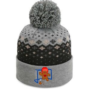 Hockey Goalie Gingerbread Christmas Xmas Holidays Gift Gift The Baniff Cuffed Pom Beanie