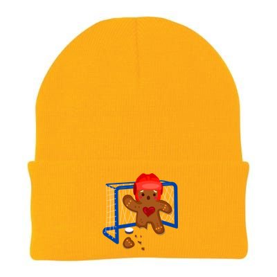 Hockey Goalie Gingerbread Christmas Xmas Holidays Gift Gift Knit Cap Winter Beanie