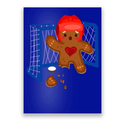 Hockey Goalie Gingerbread Christmas Xmas Holidays Gift Gift Poster