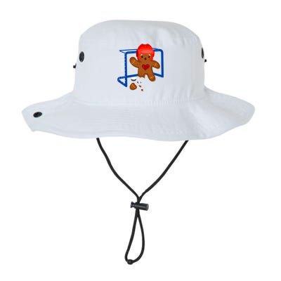 Hockey Goalie Gingerbread Christmas Xmas Holidays Gift Gift Legacy Cool Fit Booney Bucket Hat