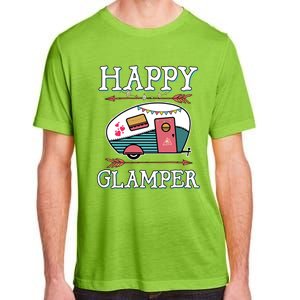 Happy Glamper Gift Outdoor Glamping Camping Men Women Gift Adult ChromaSoft Performance T-Shirt