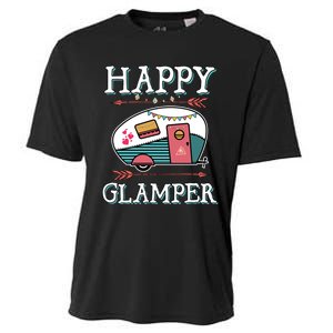 Happy Glamper Gift Outdoor Glamping Camping Men Women Gift Cooling Performance Crew T-Shirt