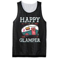 Happy Glamper Gift Outdoor Glamping Camping Men Women Gift Mesh Reversible Basketball Jersey Tank