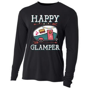 Happy Glamper Gift Outdoor Glamping Camping Men Women Gift Cooling Performance Long Sleeve Crew