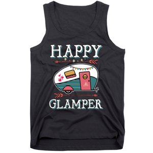 Happy Glamper Gift Outdoor Glamping Camping Men Women Gift Tank Top