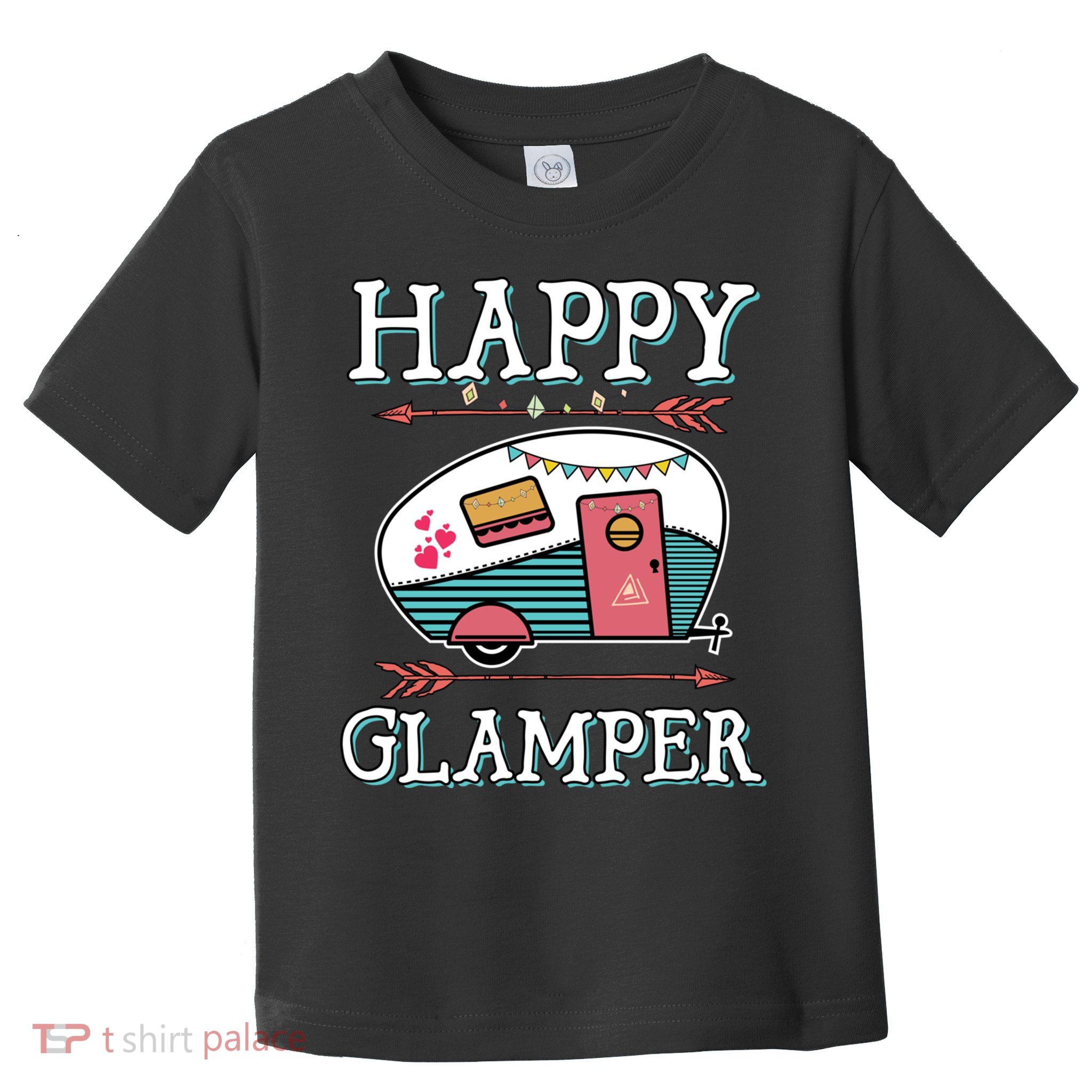 Happy Glamper Gift Outdoor Glamping Camping Men Women Gift Toddler T-Shirt