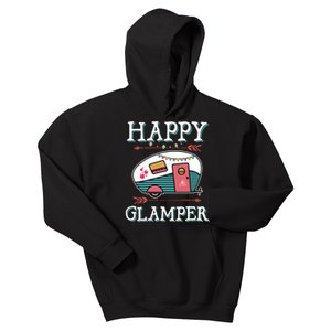 Happy Glamper Gift Outdoor Glamping Camping Men Women Gift Kids Hoodie