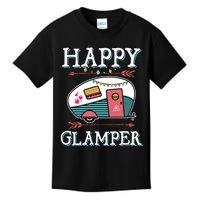 Happy Glamper Gift Outdoor Glamping Camping Men Women Gift Kids T-Shirt