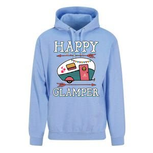 Happy Glamper Gift Outdoor Glamping Camping Men Women Gift Unisex Surf Hoodie