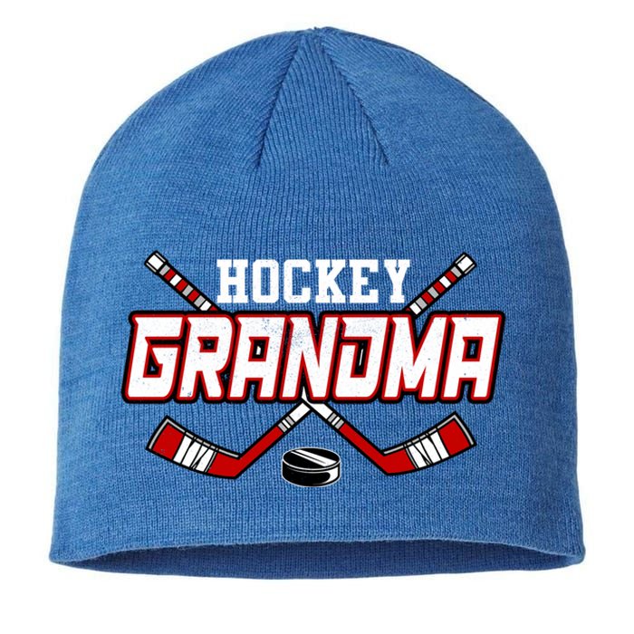 Hockey Grandma Gift Mama MotherS Day Vintage Gift Sustainable Beanie