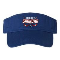 Hockey Grandma Gift Mama MotherS Day Vintage Gift Valucap Bio-Washed Visor