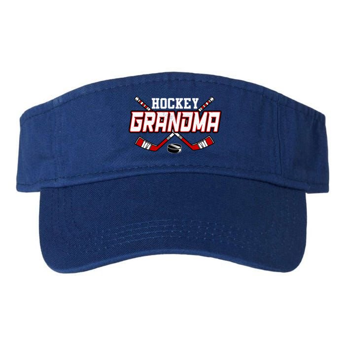 Hockey Grandma Gift Mama MotherS Day Vintage Gift Valucap Bio-Washed Visor