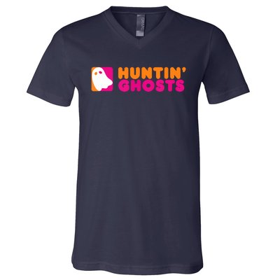 Huntin' Ghosts Ghost Hunting V-Neck T-Shirt