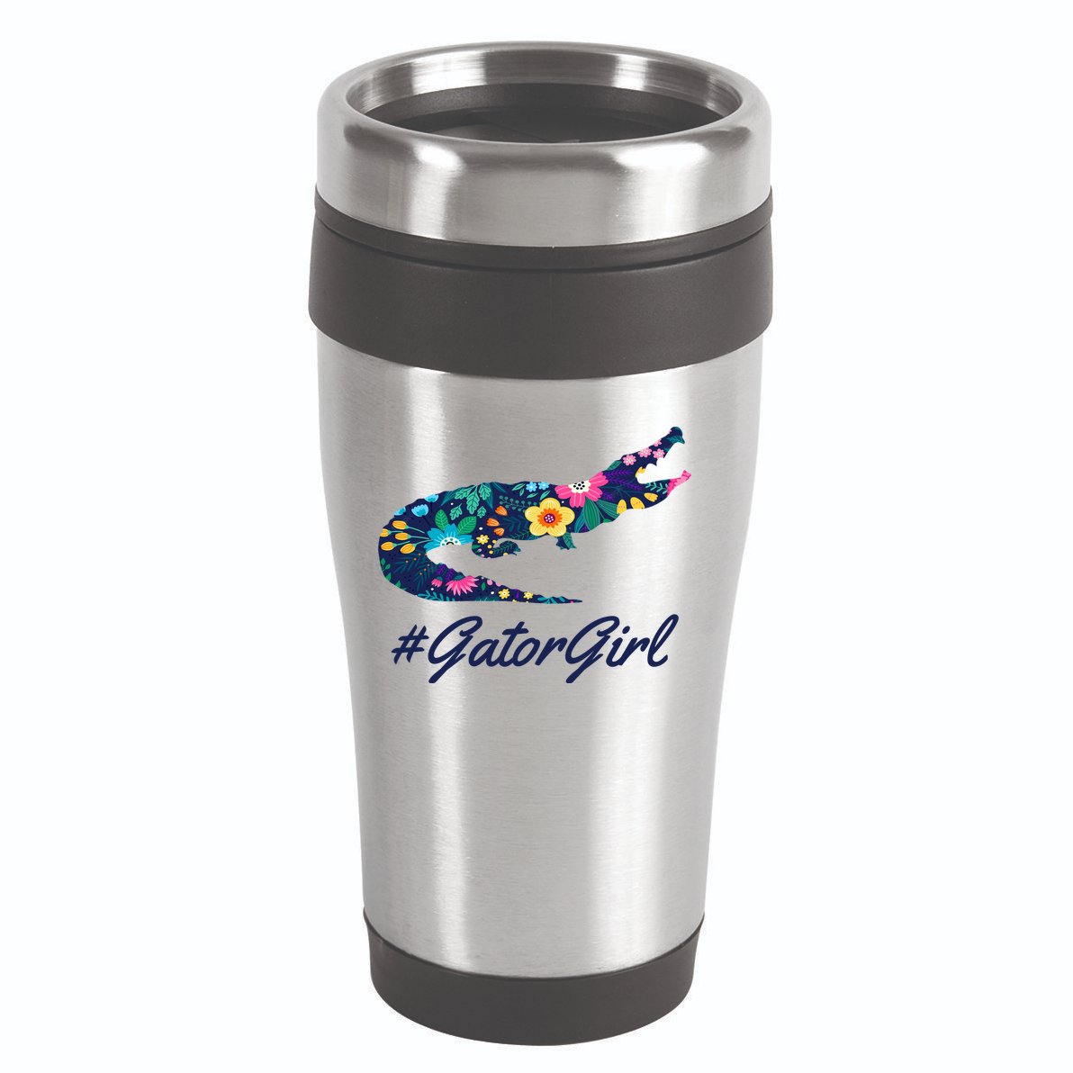 Hashtag Gator Girl Floral 16oz Travel Tumbler