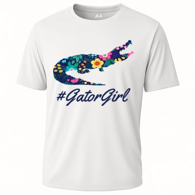Hashtag Gator Girl Floral Performance Shirt