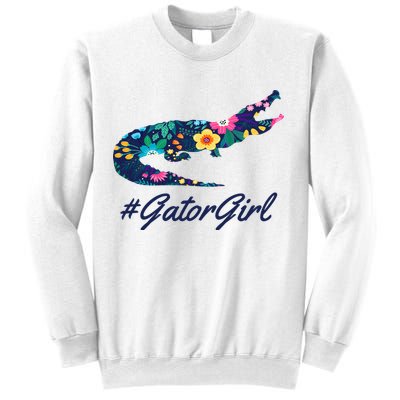 Hashtag Gator Girl Floral Sweatshirt