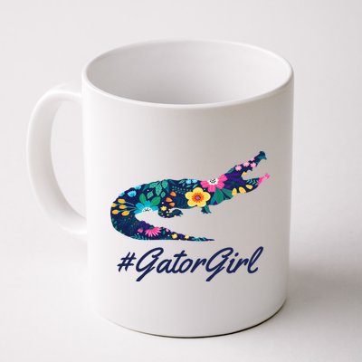 Hashtag Gator Girl Floral Mug