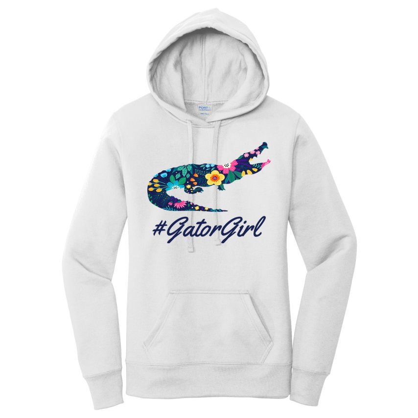 Hashtag Gator Girl Floral Women's Pullover Hoodie