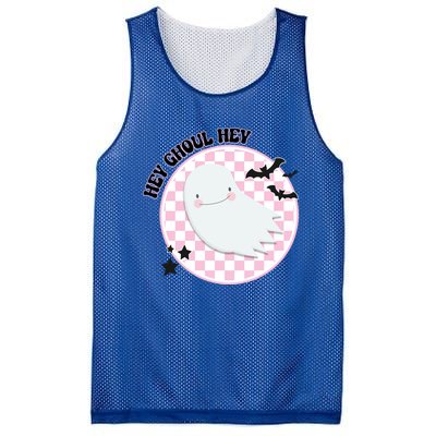 Hey Ghouls Gang Groovy Hey Boo Boo Crew Halloween Retro Cool Gift Mesh Reversible Basketball Jersey Tank