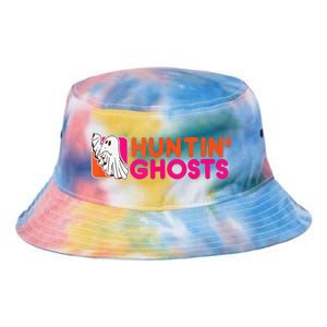 Hunting Ghosts Ghost Hunter Paranormal Activity Halloween Tie Dye Newport Bucket Hat