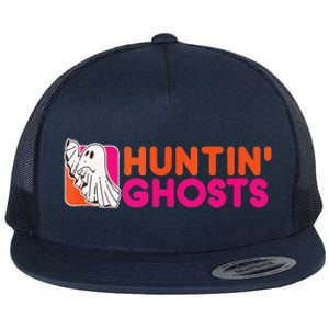 Hunting Ghosts Ghost Hunter Paranormal Activity Halloween Flat Bill Trucker Hat