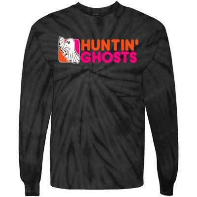 Hunting Ghosts Ghost Hunter Paranormal Activity Halloween Tie-Dye Long Sleeve Shirt