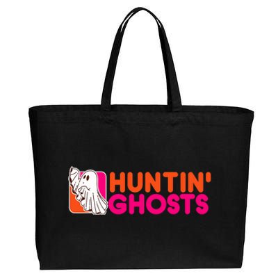 Hunting Ghosts Ghost Hunter Paranormal Activity Halloween Cotton Canvas Jumbo Tote