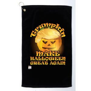 Halloween Great Gift Trumpkin Make Halloween Great Again Gift Platinum Collection Golf Towel