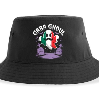 Halloween Graveyard Gaba Ghoul Ghost Funny Italian Gabagool Sustainable Bucket Hat