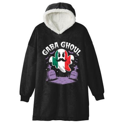 Halloween Graveyard Gaba Ghoul Ghost Funny Italian Gabagool Hooded Wearable Blanket