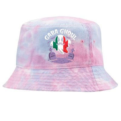 Halloween Graveyard Gaba Ghoul Ghost Funny Italian Gabagool Tie-Dyed Bucket Hat