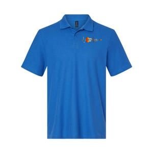 Heartbeat Guitar Gift Softstyle Adult Sport Polo