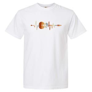 Heartbeat Guitar Gift Garment-Dyed Heavyweight T-Shirt