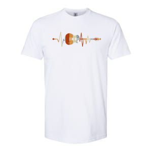 Heartbeat Guitar Gift Softstyle CVC T-Shirt