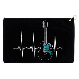 Heartbeat Guitarist Guitar Meaningful Gift Grommeted Golf Towel