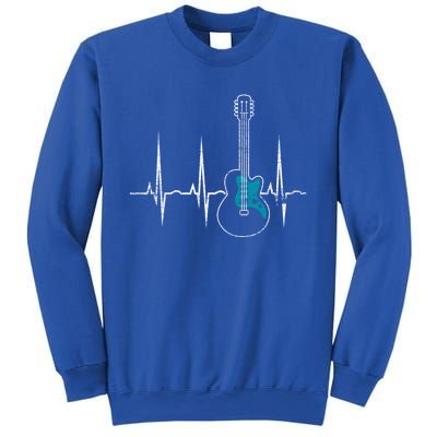 Heartbeat Guitarist Guitar Meaningful Gift Sweatshirt