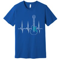 Heartbeat Guitarist Guitar Meaningful Gift Premium T-Shirt