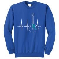 Heartbeat Guitarist Guitar Meaningful Gift Tall Sweatshirt