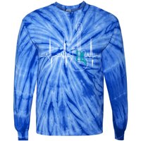 Heartbeat Guitarist Guitar Meaningful Gift Tie-Dye Long Sleeve Shirt