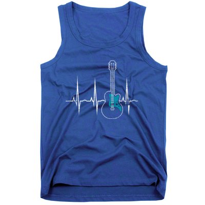 Heartbeat Guitarist Guitar Meaningful Gift Tank Top