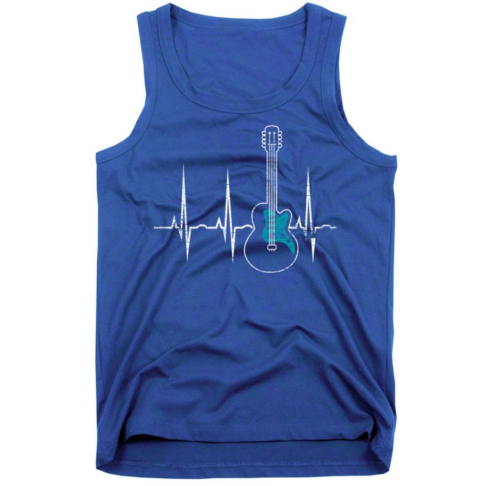 Heartbeat Guitarist Guitar Meaningful Gift Tank Top