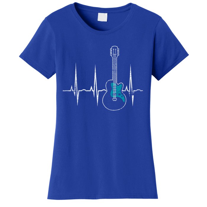 Heartbeat Guitarist Guitar Meaningful Gift Women's T-Shirt