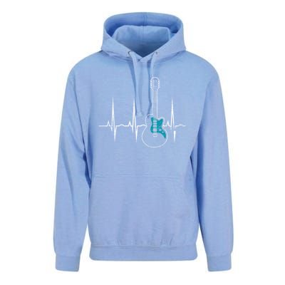 Heartbeat Guitarist Guitar Meaningful Gift Unisex Surf Hoodie