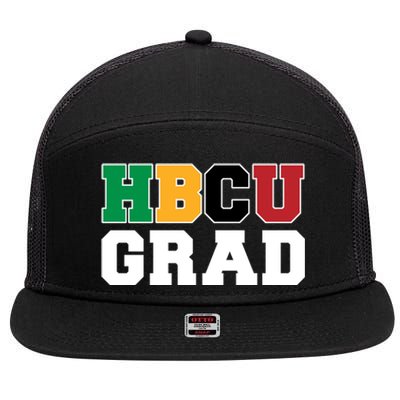 Hbcu Grad Gift 7 Panel Mesh Trucker Snapback Hat