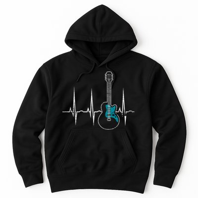 Heartbeat Guitarist Guitar Great Gift Hoodie