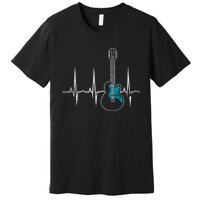 Heartbeat Guitarist Guitar Great Gift Premium T-Shirt